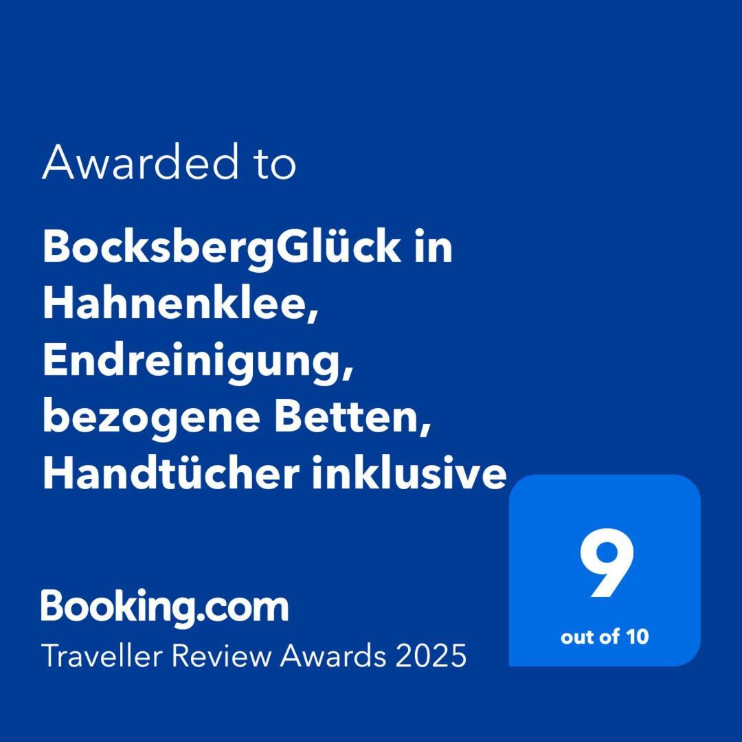 BocksbergGlück in Hahnenklee, Endreinigung, bezogene Betten, Handtücher inklusive Goslar Exterior foto